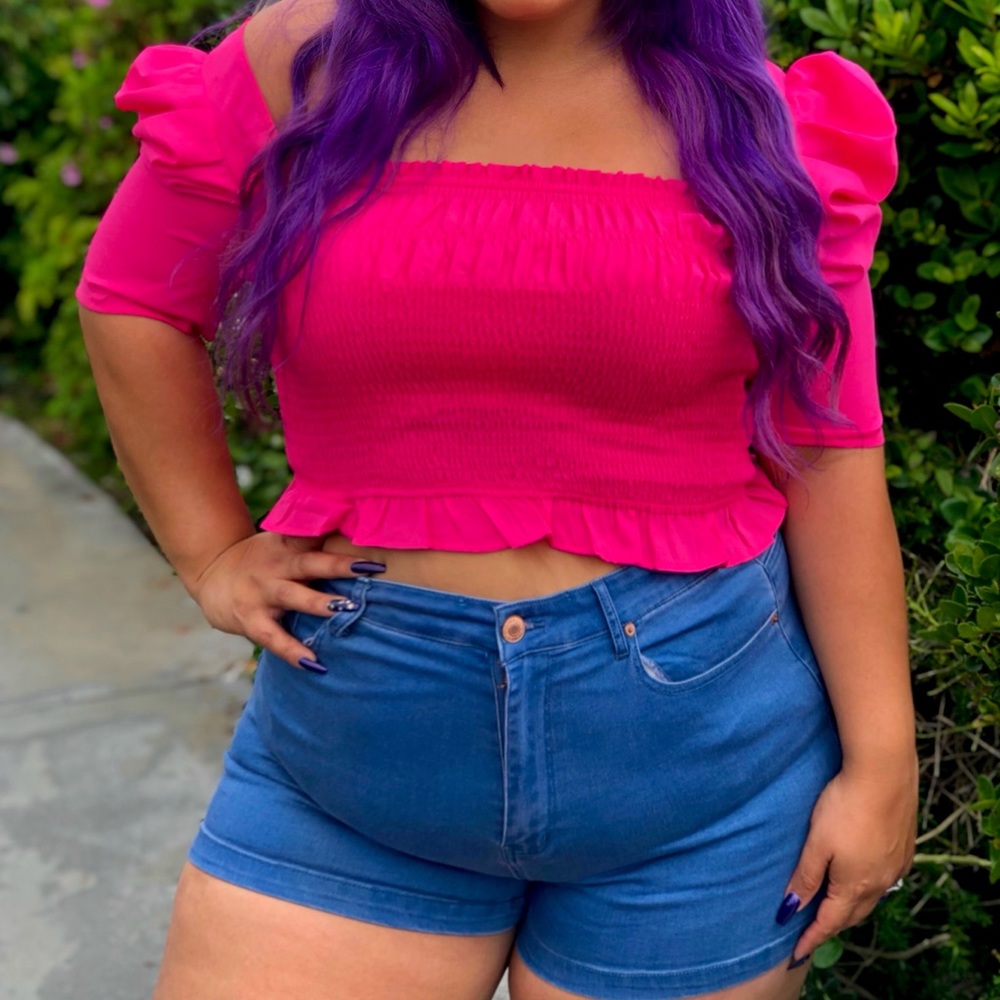 Blue shorts